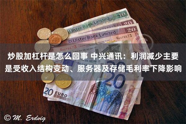 炒股加杠杆是怎么回事 中兴通讯：利润减少主要是受收入结构变动、服务器及存储毛利率下降影响